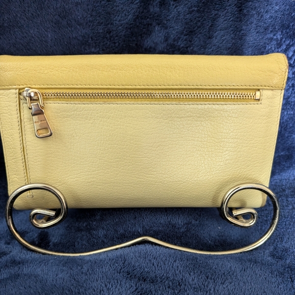 Miu Miu Madres Bicolor long wallet- YELLOW AND Gold, vintage & includes COA - Picture 3 of 14
